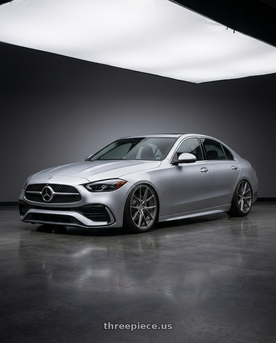 2022 Mercedes-Benz C-Class W206 with Niche 1PC M116 MISANO 5X112 19X9.5 +50 MATTE GUN METAL wheels