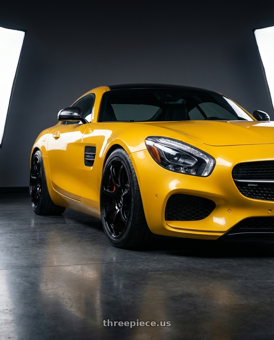 2019 Mercedes-Benz AMG GT with Advan RGIII 5x112 19x8.5+45 Gloss Black wheels