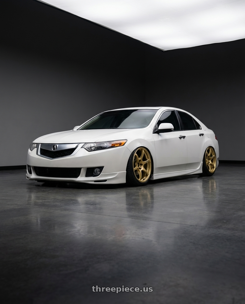 2013 Acura TSX with Advan RGIII 5x114.3 19x9.0+25 Gold wheels