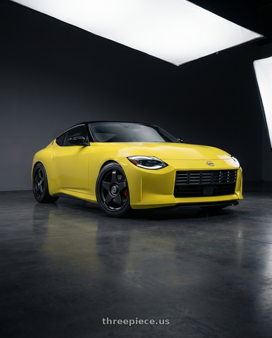 2024 Nissan Z with fifteen52 CHICANE 5x114.3 / 5x120 19x8.5 +35 ASPHALT BLACK (SATIN BLACK) wheels