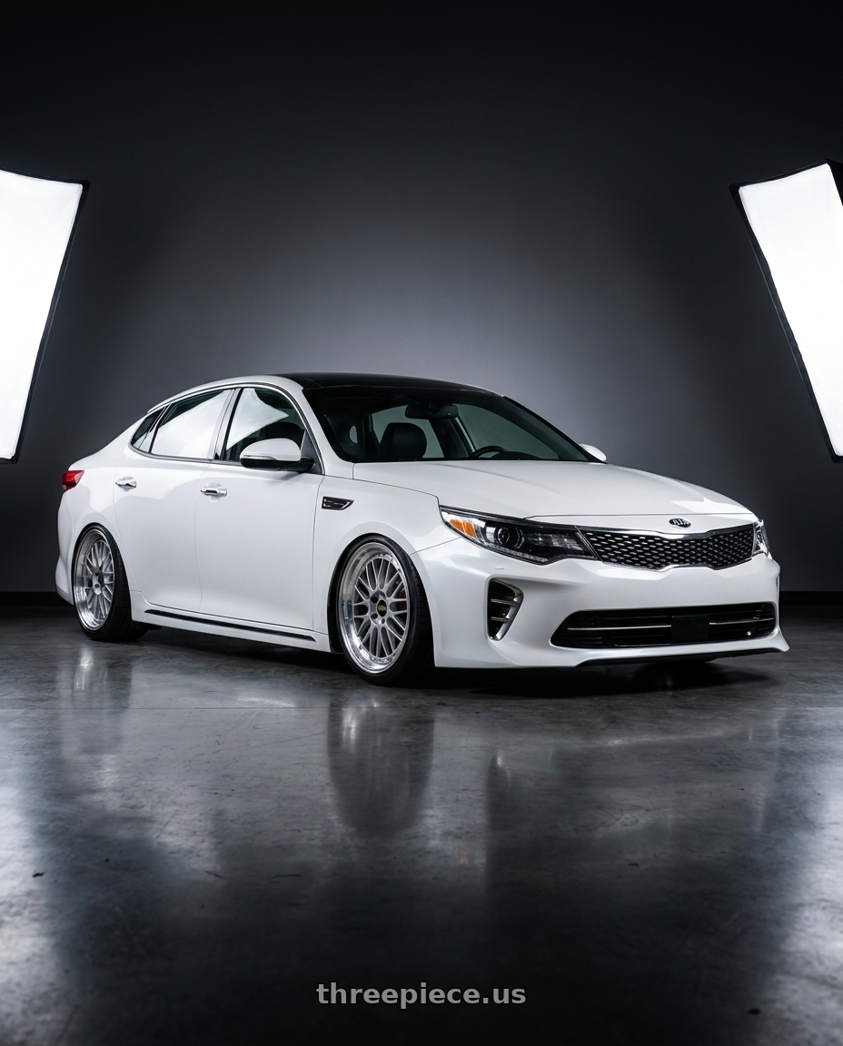 2017 kia optima gt line with BBS LM 5x114.3 18x8.0+35 Diamond Silver wheels