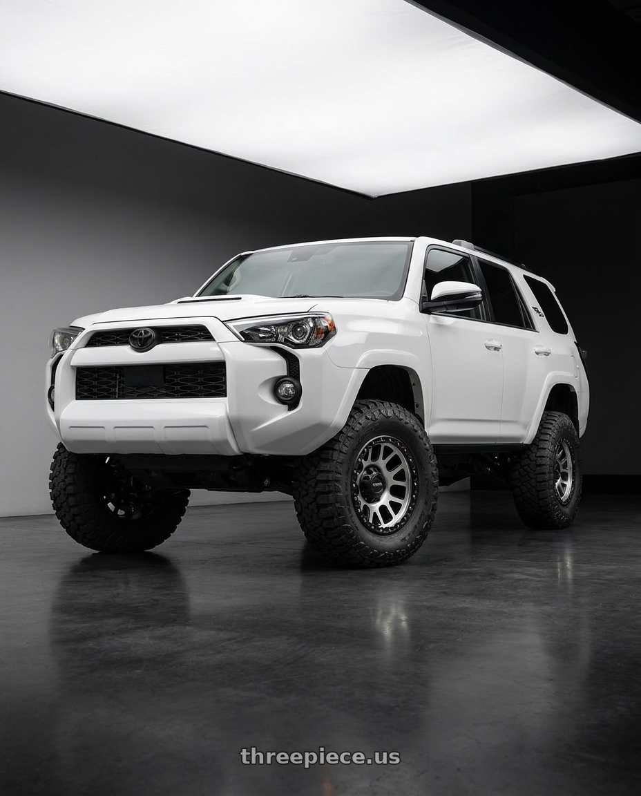 2022 Toyota 4Runner with Vision Off-Road 111 Nemesis 6x139.7 20x9+10 Matte Black Machined Face wheels