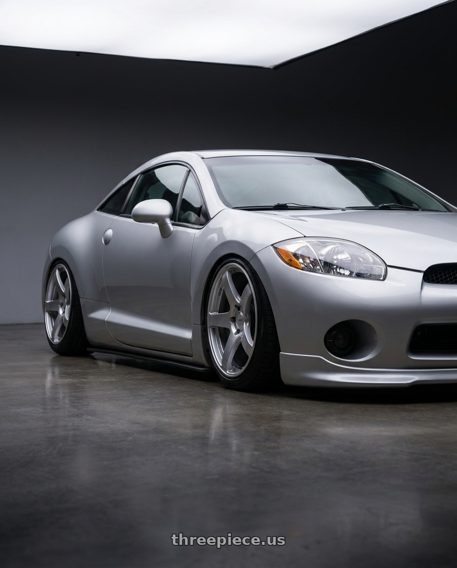 2010 Mitsubishi Eclipse with Ssr Gtv01 5x114.3 18x8.5+40  GLARE SILVER wheels