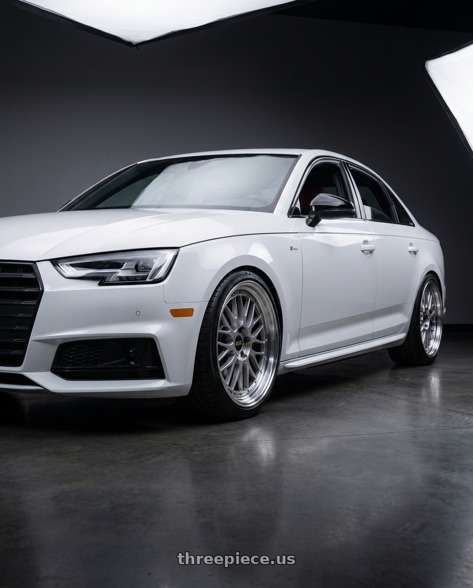2019 audi s4 with BBS LM 5x130 19x11.0+63 Diamond Silver wheels