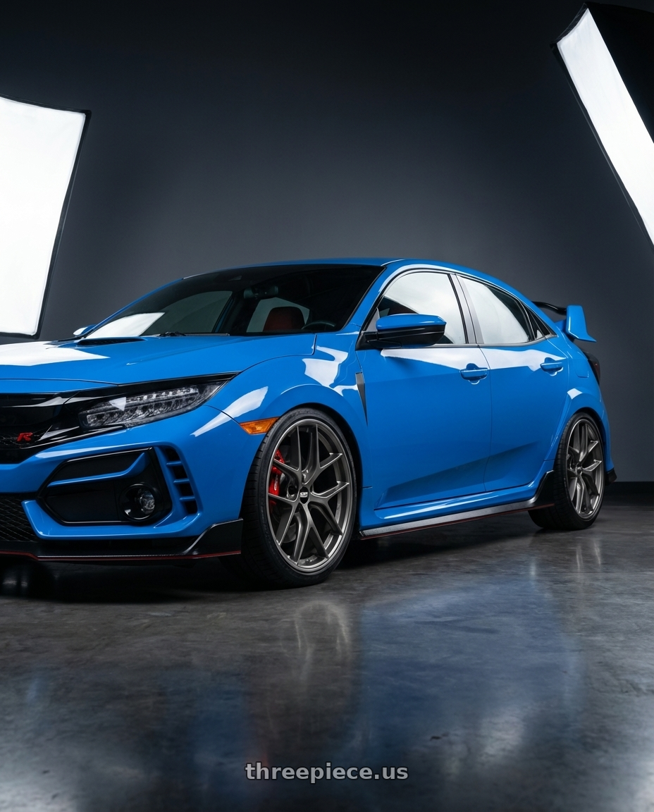 2020 Honda Civic Type R with BBS CC-R 5x120 19x9.0+26 Satin Platinum wheels