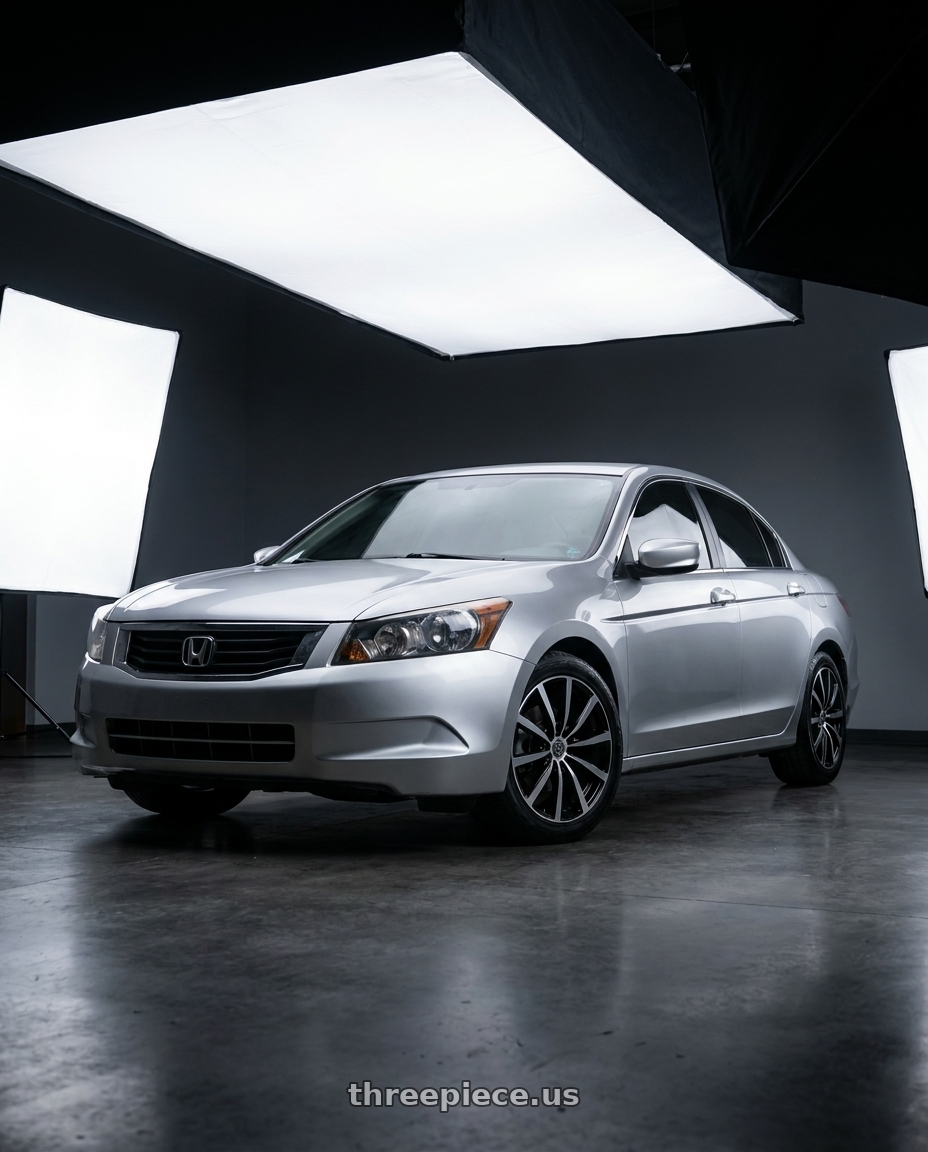 2010 Honda accord with G - LINE ALLOYS G0013 5x100/5x114.3 17x7+35 BLACK / MACHINED wheels