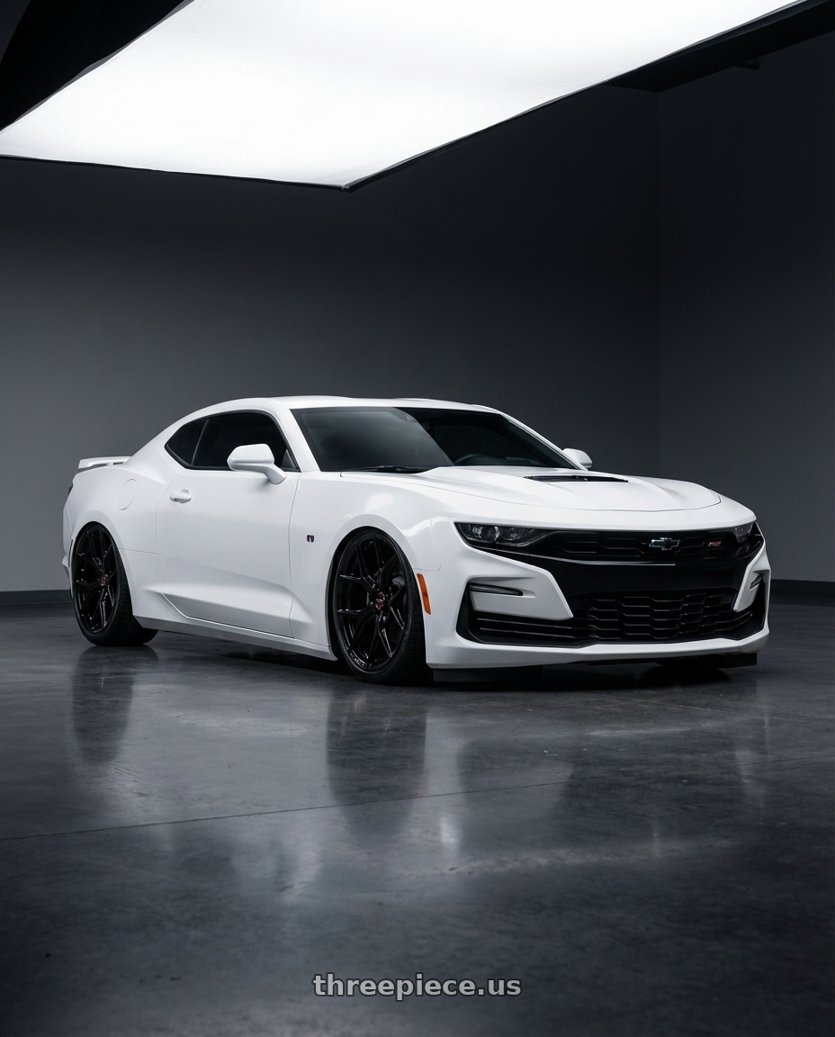 2022 Chevrolet Camaro with Vossen HF-5 20x9 / 5x120 / ET35 / Flat Face / 72.56 - Gloss Black Wheel - HF5-0B01 wheels