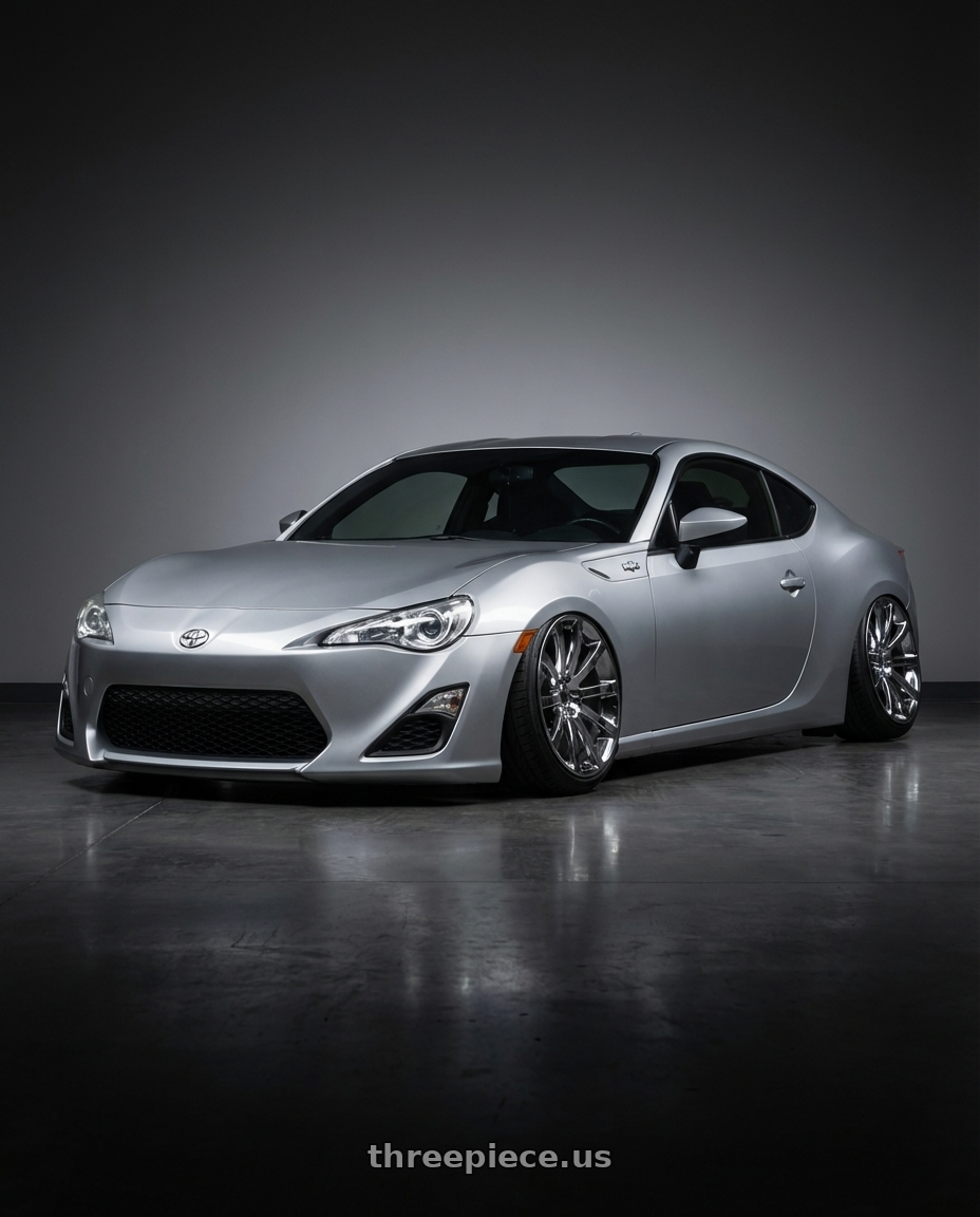 2013 scion frs with OE Wheels CL02 5x115 22x9+18 Chrome wheels