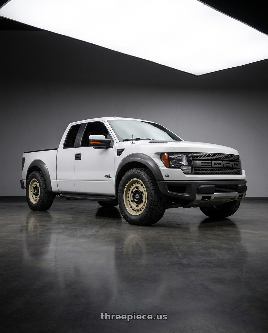 2012 ford f150 raptor svt with Black Rhino ARMORY 6X135/6X139.7 20X12 -44 DESERT SAND wheels