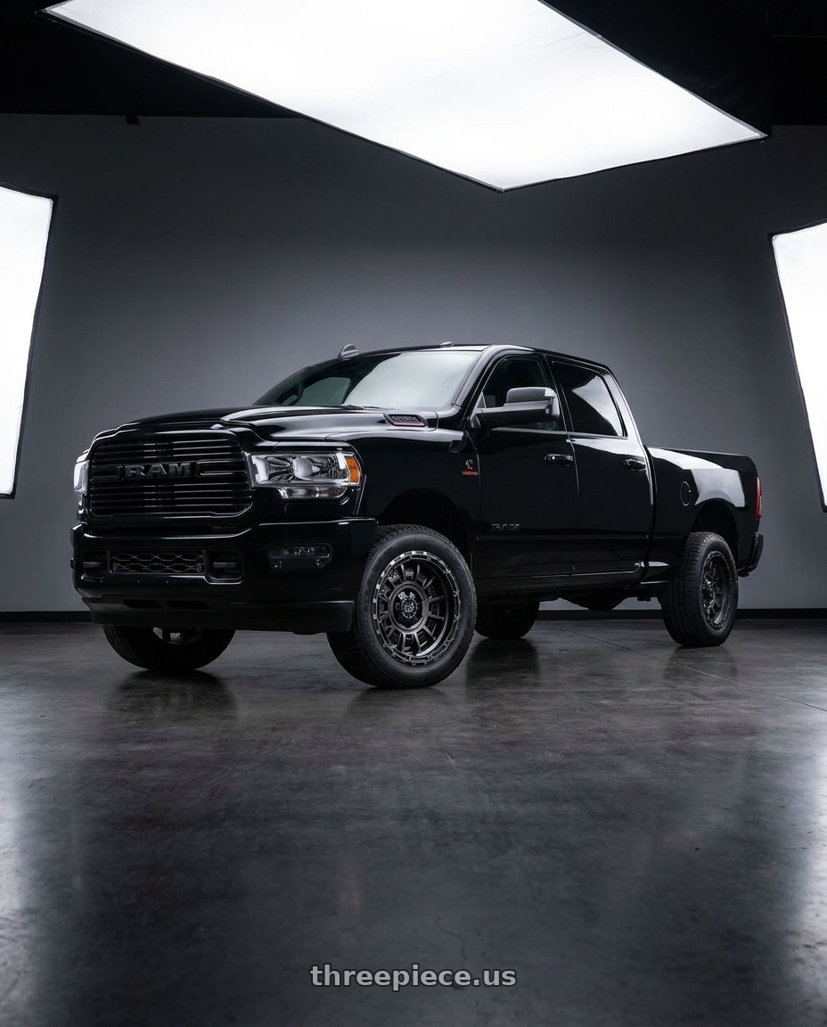 2020 Ram 2500 Tradesman with Black Rhino LEGION 8X165.1 20X10 -18 MATTE BLACK GRAY TINT wheels