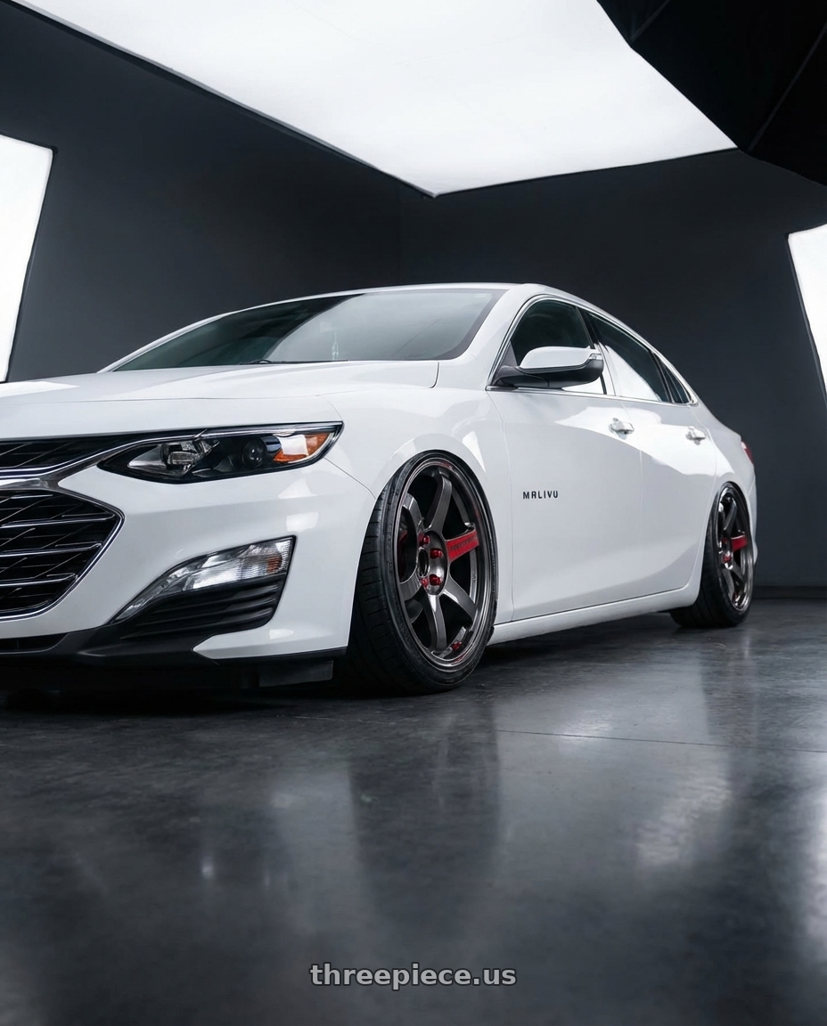 2023 Chevrolet Malibu LT with Volk Racing TE37 Saga SL 5x114.3 18x9.0+45 Pressed Graphite wheels