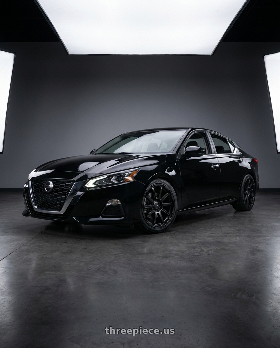 2021 Nissan Altima SV with Enkei Adventurer 5x114.3 18x8+35 Matte Black wheels