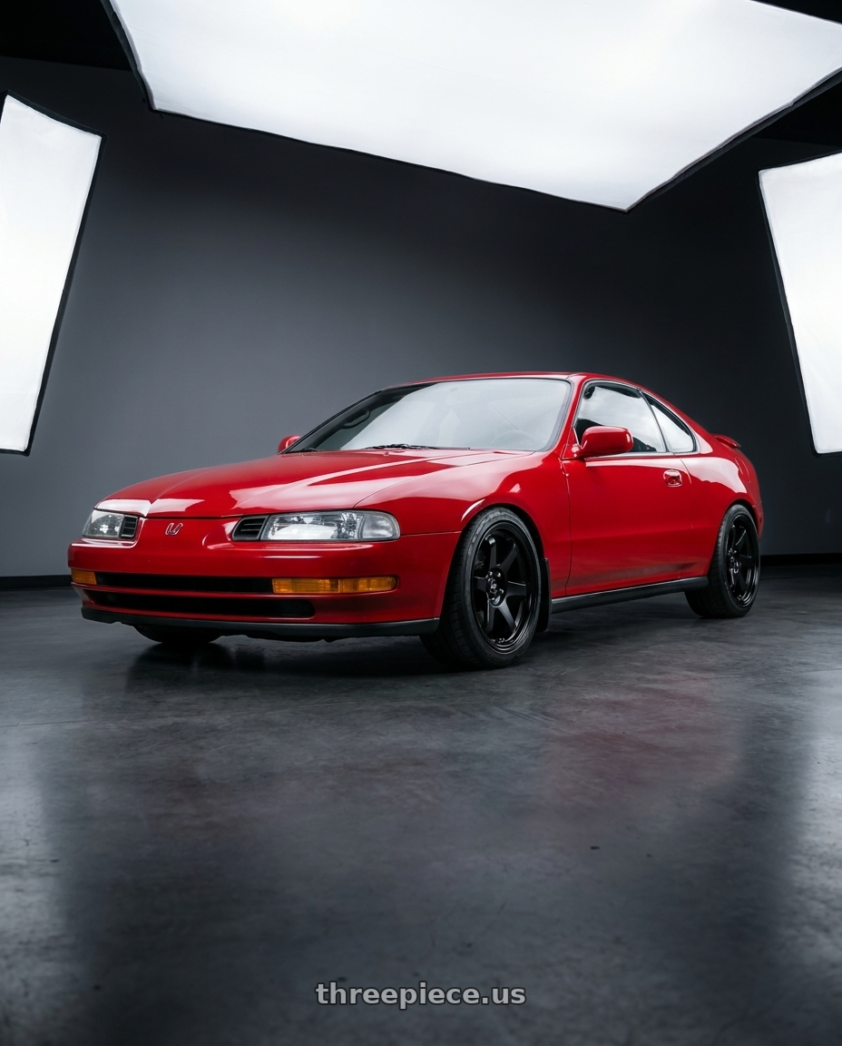 1994 Honda Prelude Vtec with MST Wheels MT01 5x114.3 18x8.5 +35 Glossy Black wheels