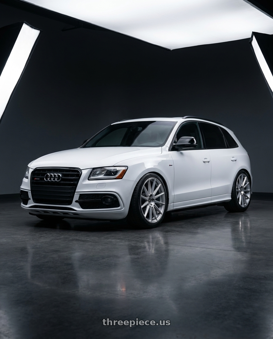 2017 audi q5 with Fittipaldi 363BS 5X112 20x9.5 +30 Brushed Silver wheels
