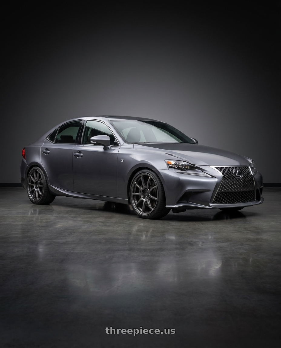 2017 Lexus is with Enkei PF09 5x114.3 18x8.5+45 Dark Silver wheels