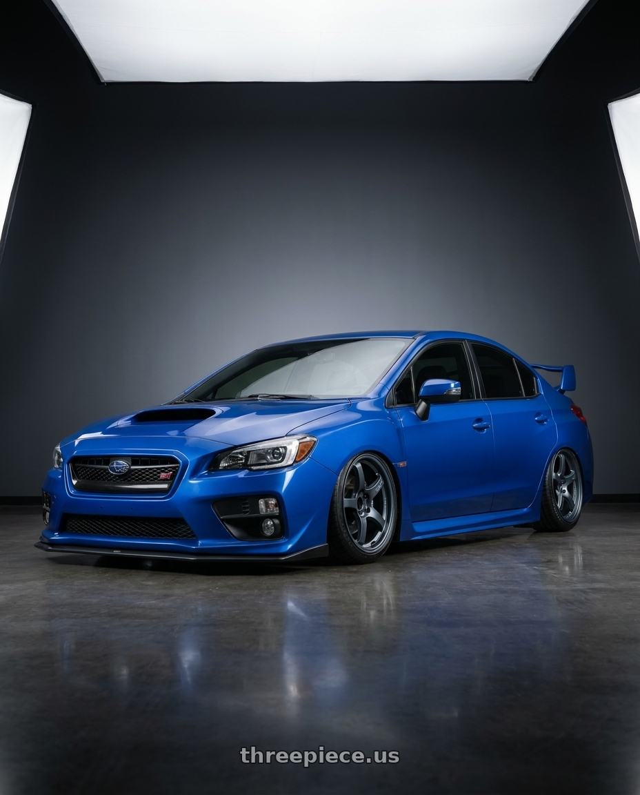 2018 Subaru WRX STI with Gram Lights 57CR 5x114.3 18x9.5+22 Gunblue II wheels