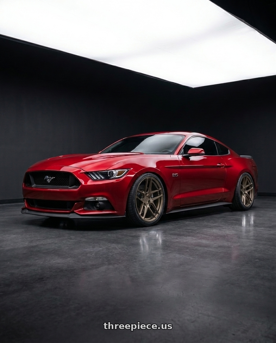 2015 ford mustang gt with Aodhan AFF7 5x114.3 20x10.5+35 Matte Bronze wheels