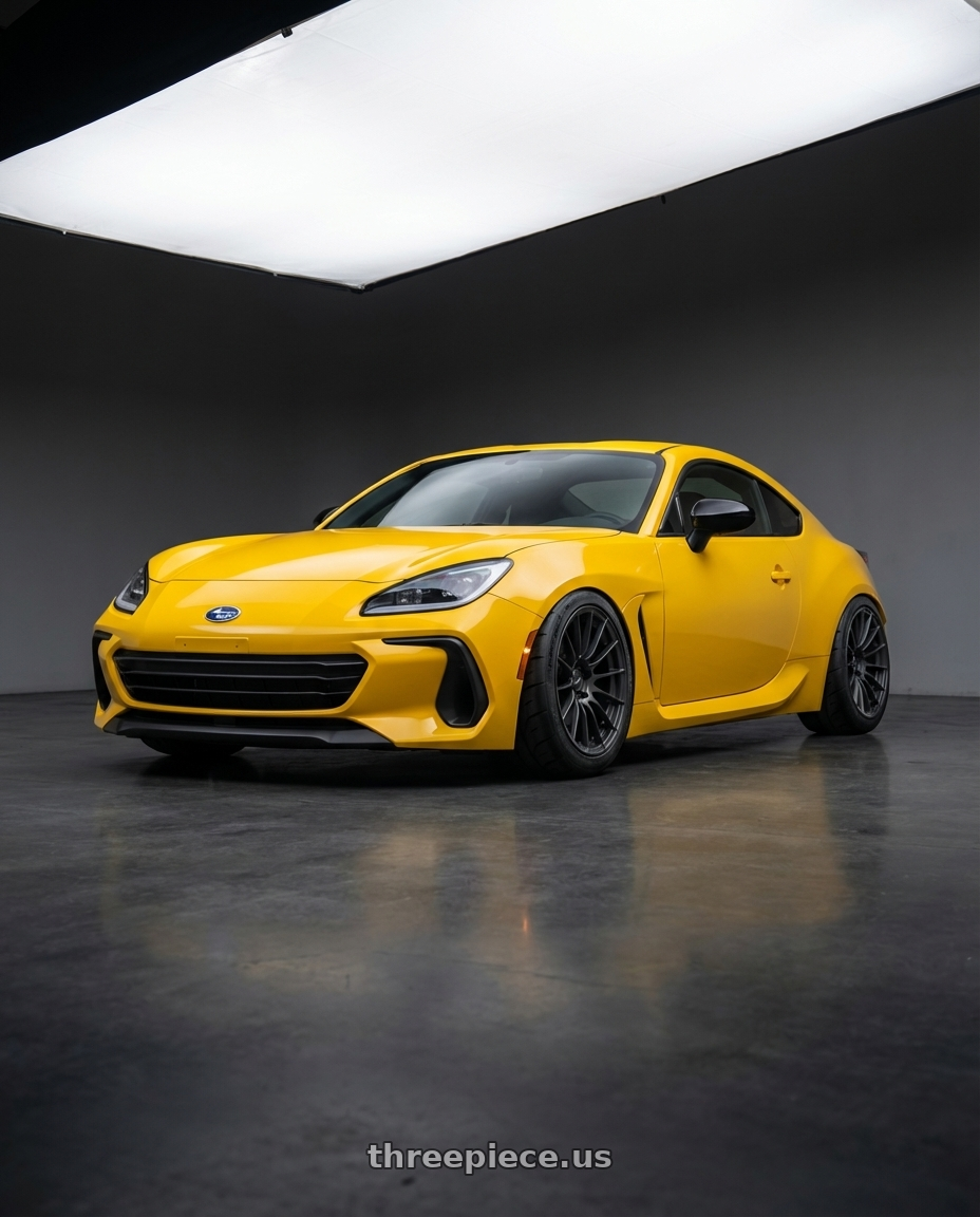 2026 Subaru BRZ Series.Yellow with Enkei RS05-RR 5x100 18x8.5+42 Matte Gunmetal wheels