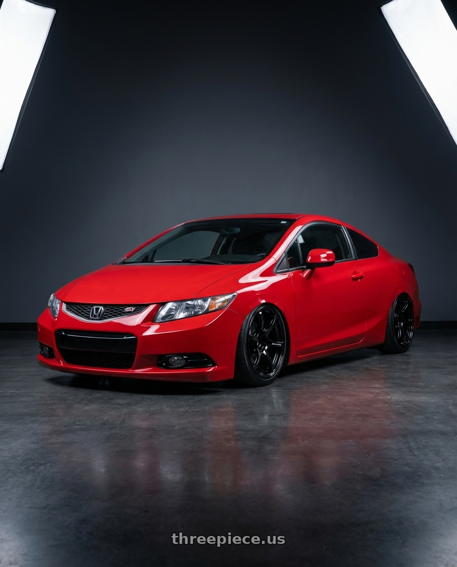 2015 Honda Civic Si with Advan RGIII 5x114.3 18x8.5+31 Gloss Black wheels