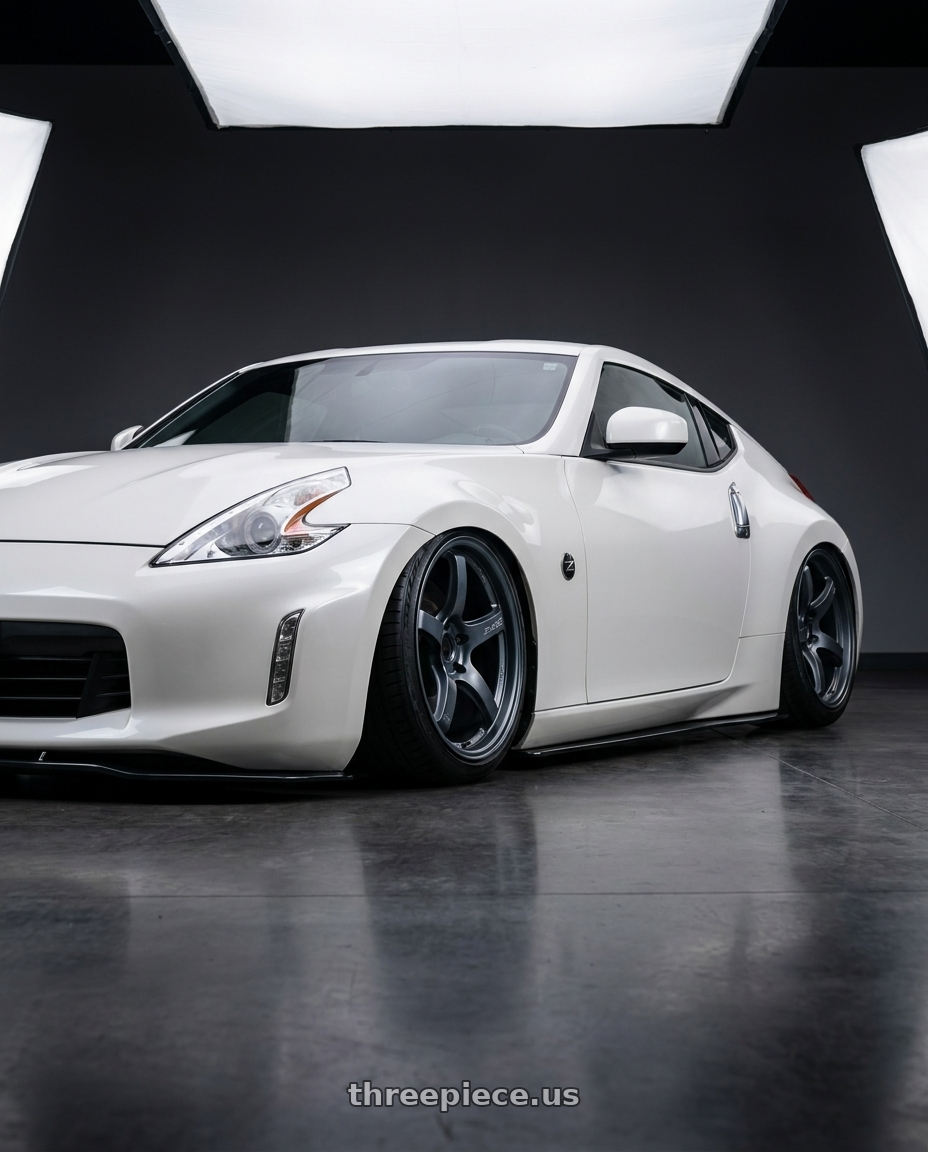 2019 Nissan 370Z with Gram Lights 57CR 5x114.3 19x8.5+35 Gunblue II wheels
