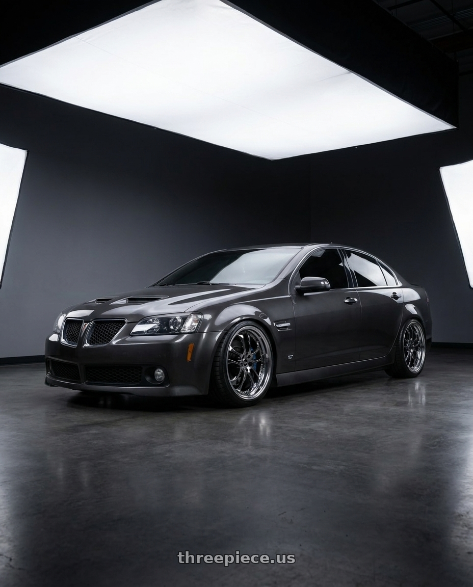 2008 Pontiac G8 GT with Ssr Agle Minerva Step Rim 5x120 20x9.5+30 SL Disk Super Black Coat wheels
