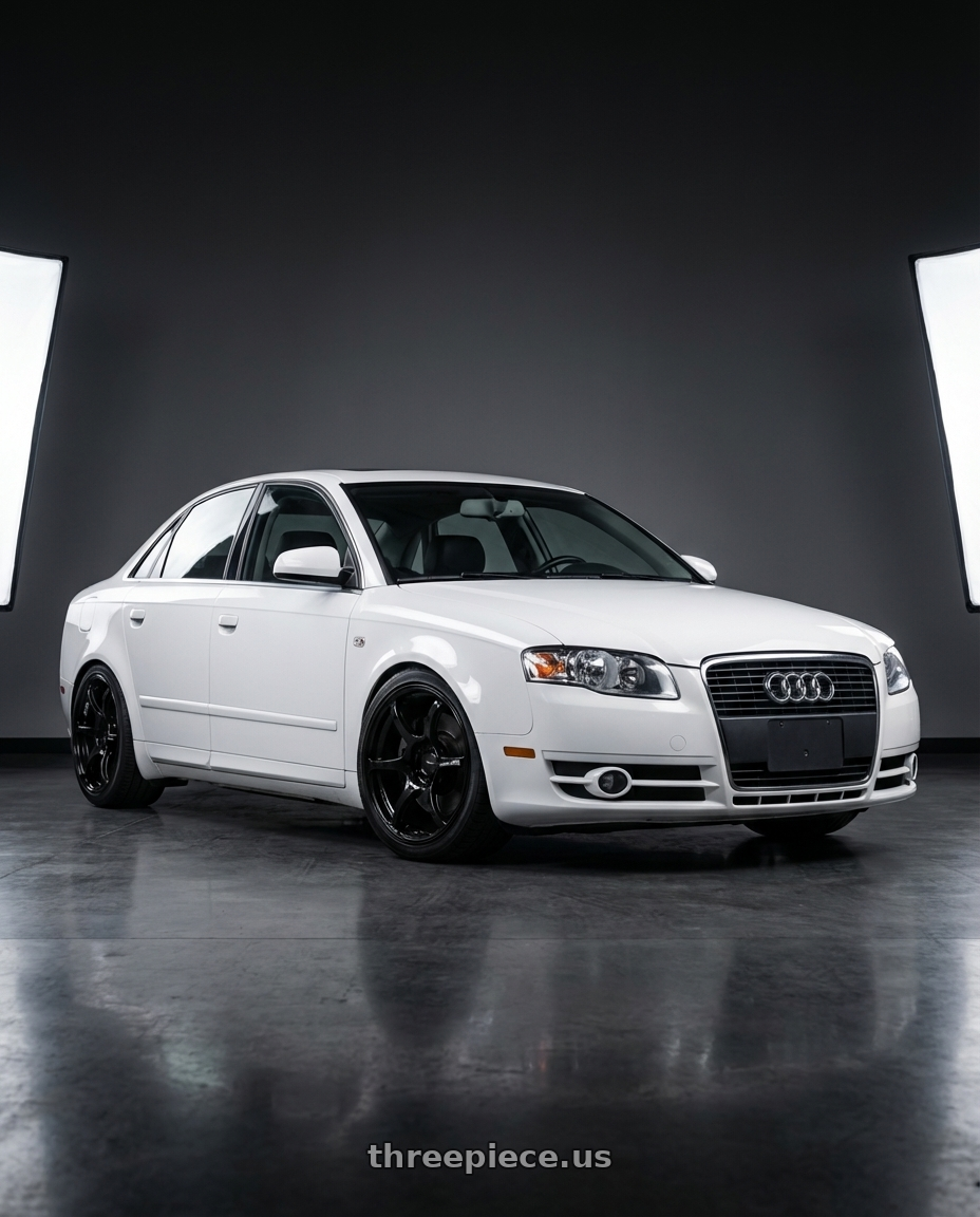 2010 Audi A4 B7 with Advan RGIII 5x112 18x8+50 Gloss Black wheels