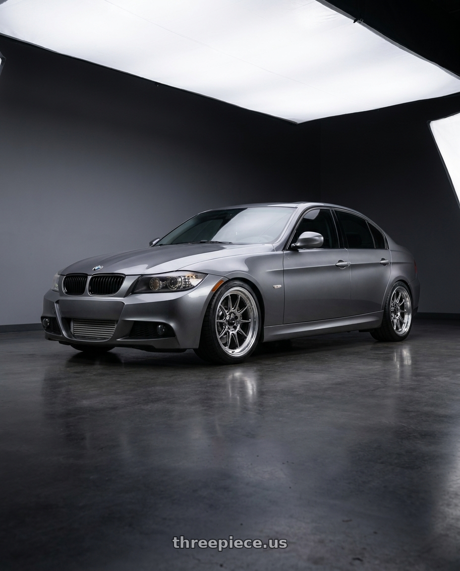 2008 bmw 335i  with Konig Countergram 5x114.3 19x11+18 Hyper Chrome / Machined Lip wheels