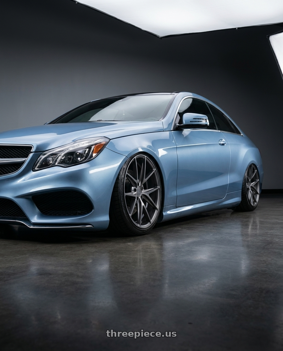 2014 Mercedes-Benz E-Class Coupe C207 with Niche 1PC M116 MISANO 5X112 20X9 +27 MATTE GUN METAL wheels