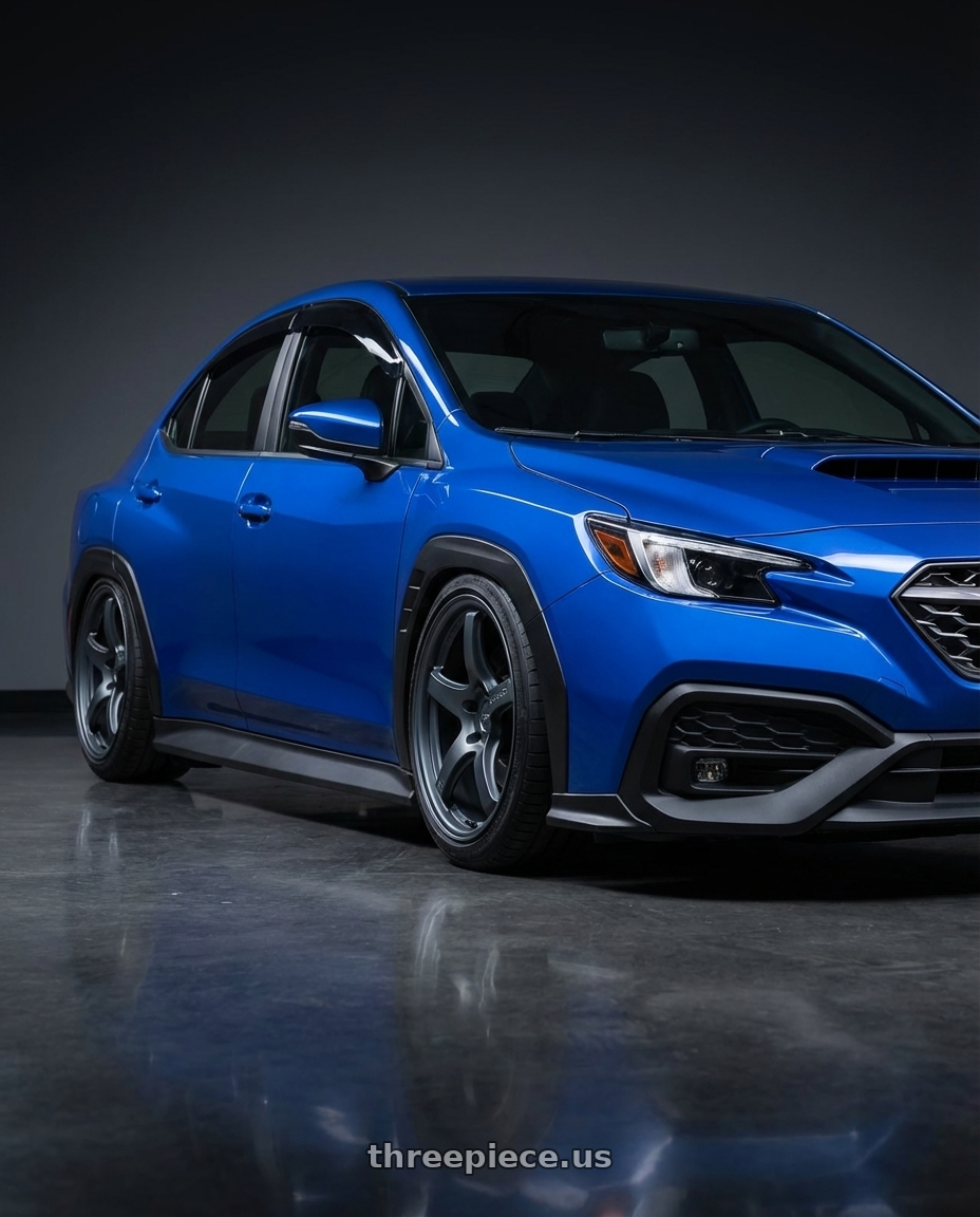 2024 Subaru WRX with Gram Lights 57CR 5x114.3 19x9.5+25 Gunblue II wheels