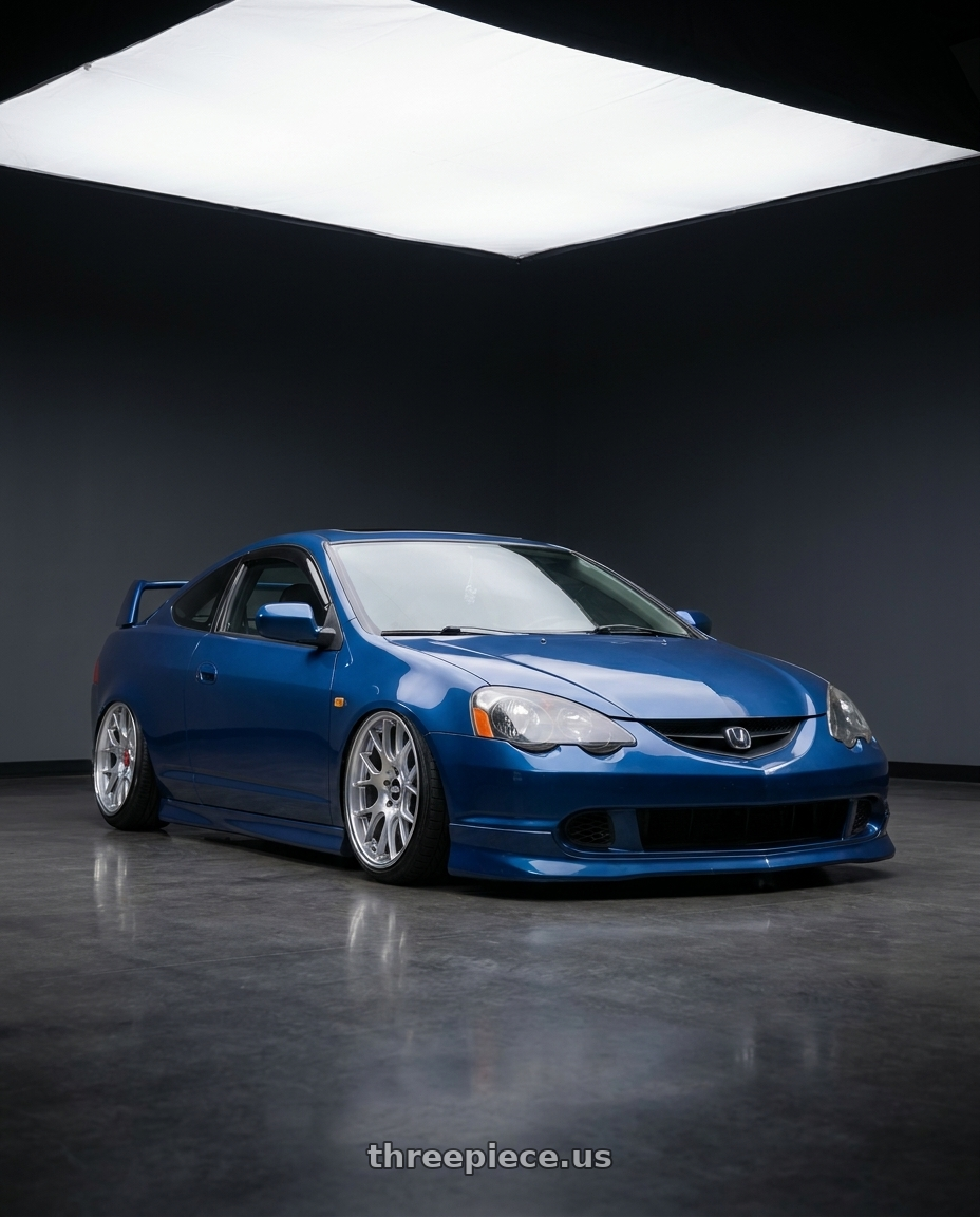 2003 acura rsx type s with BBS CH-R 5x112 19x8.5 +40 Brilliant Silver Polished Rim Protector wheels