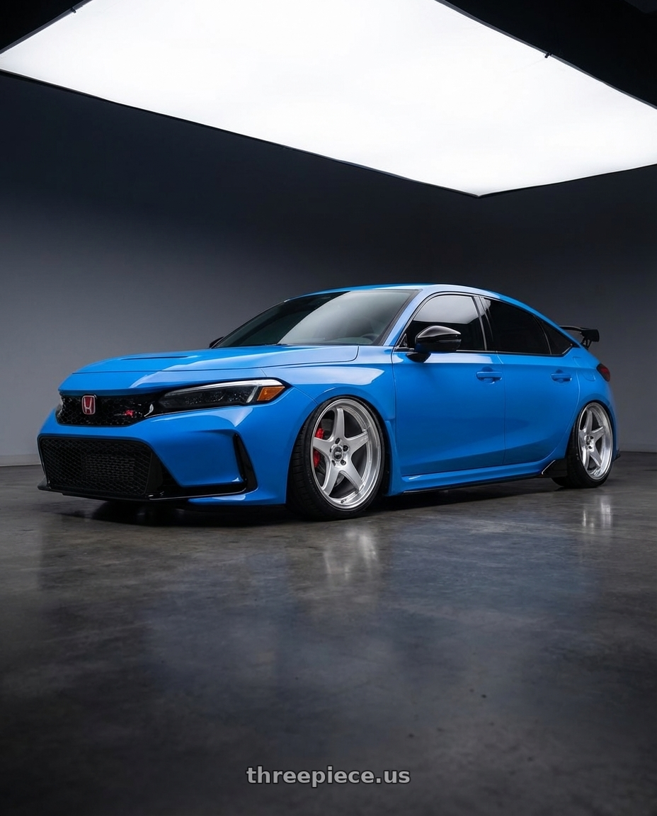 2024 Honda Civic Type R with ESR Wheels APEX SERIES AP5 5x120 19x9.5 +35 Hyper Silver wheels