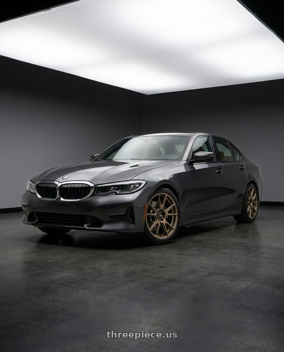 2022 Bmw G20320I with Konig Ampliform 5x114.3 18x9.5+35 Gloss Bronze wheels
