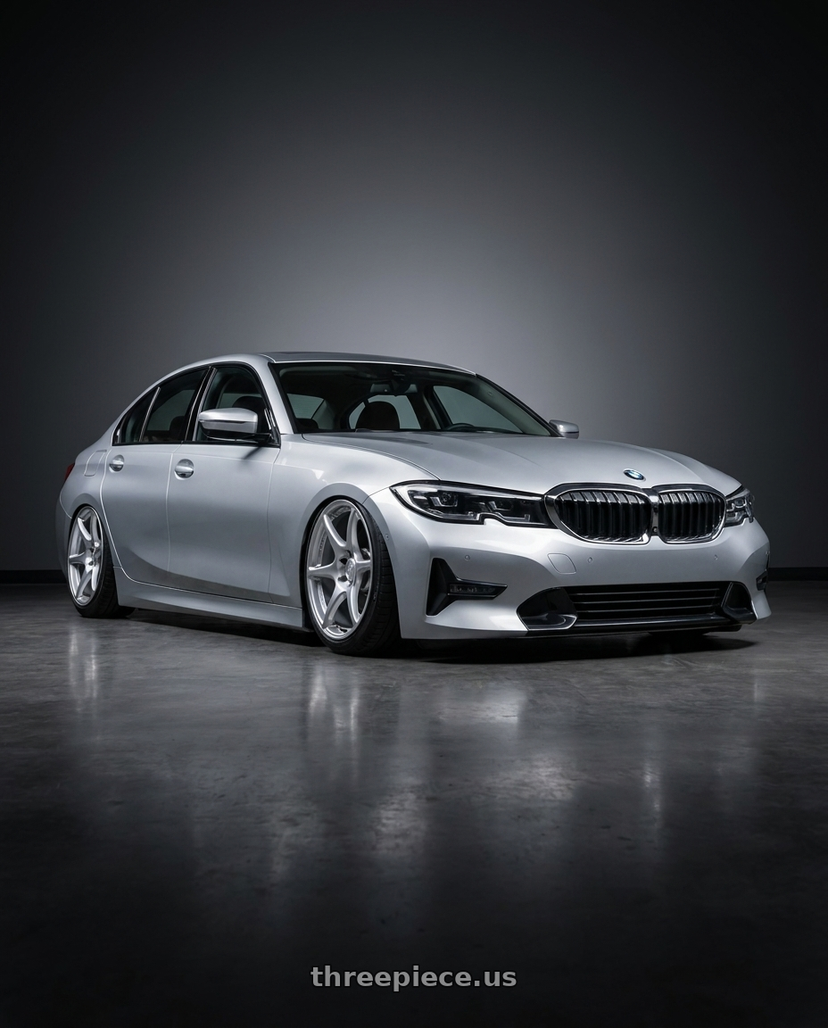 2023 BMW 3 Series G20 with Kansei K11S Tandem 5X112 19x9.5 22 Hyper Silver wheels