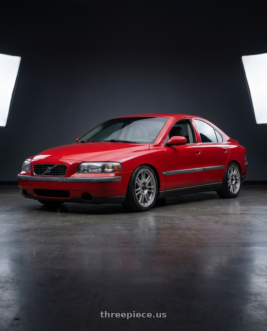 2002 Volvo s60 2.4t with Konig Ultragram 5x108 18x8.5+42 Titanium Metallic Knurled Bead wheels