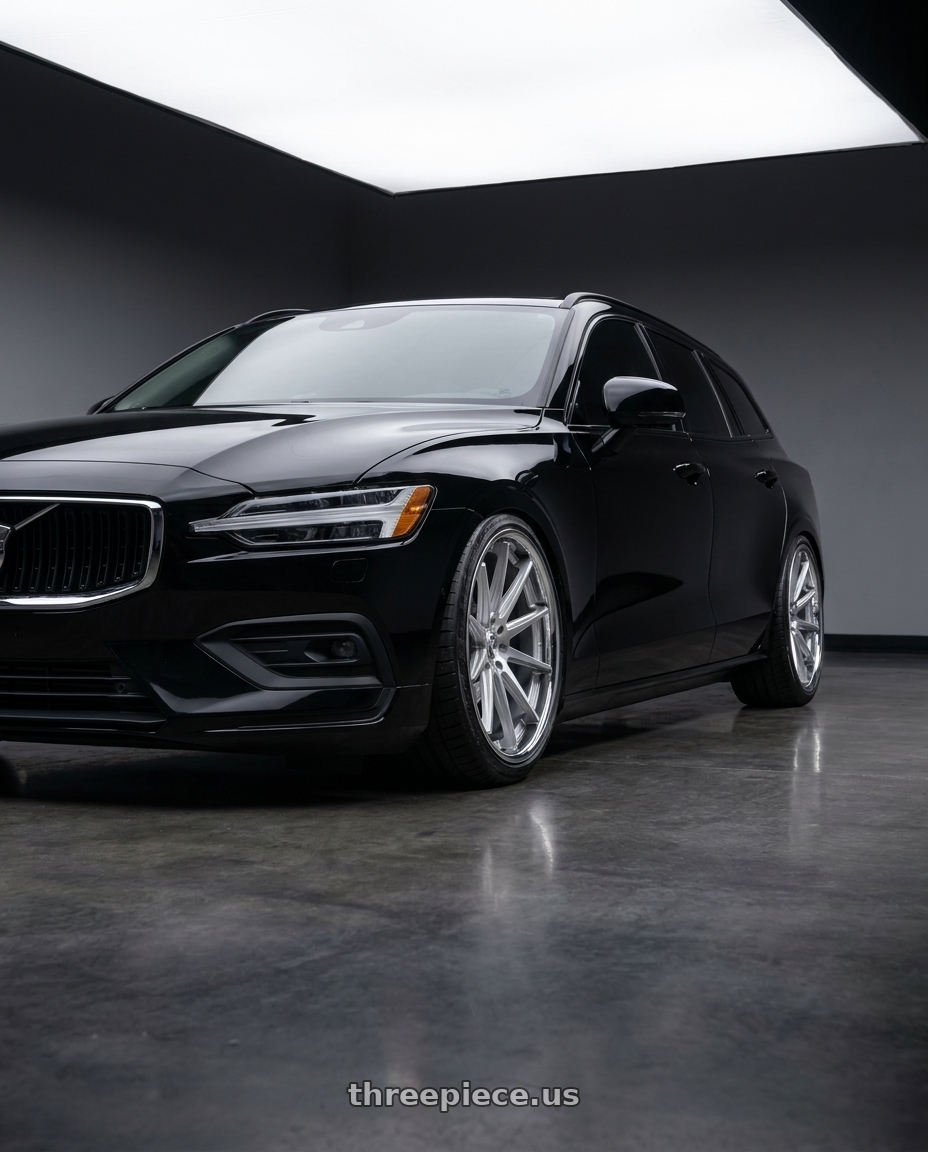 2020 Volvo v60 t5 r with Rohana RFC10 5x108 20x9+40 Machine Silver/Chrome Lip wheels