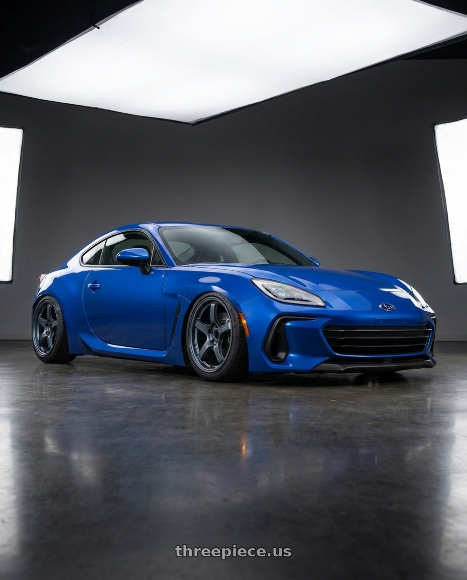 2024 Subaru BRZ with Gram Lights 57CR 5x114.3 18x8.5+37 Gunblue II wheels