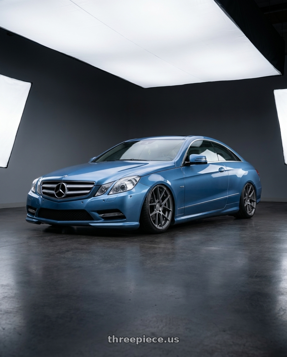 2014 Mercedes-Benz E-Class Coupe C207 with Avant Garde Wheels M510 5X112 20x10 +25 Dolphin Grey wheels