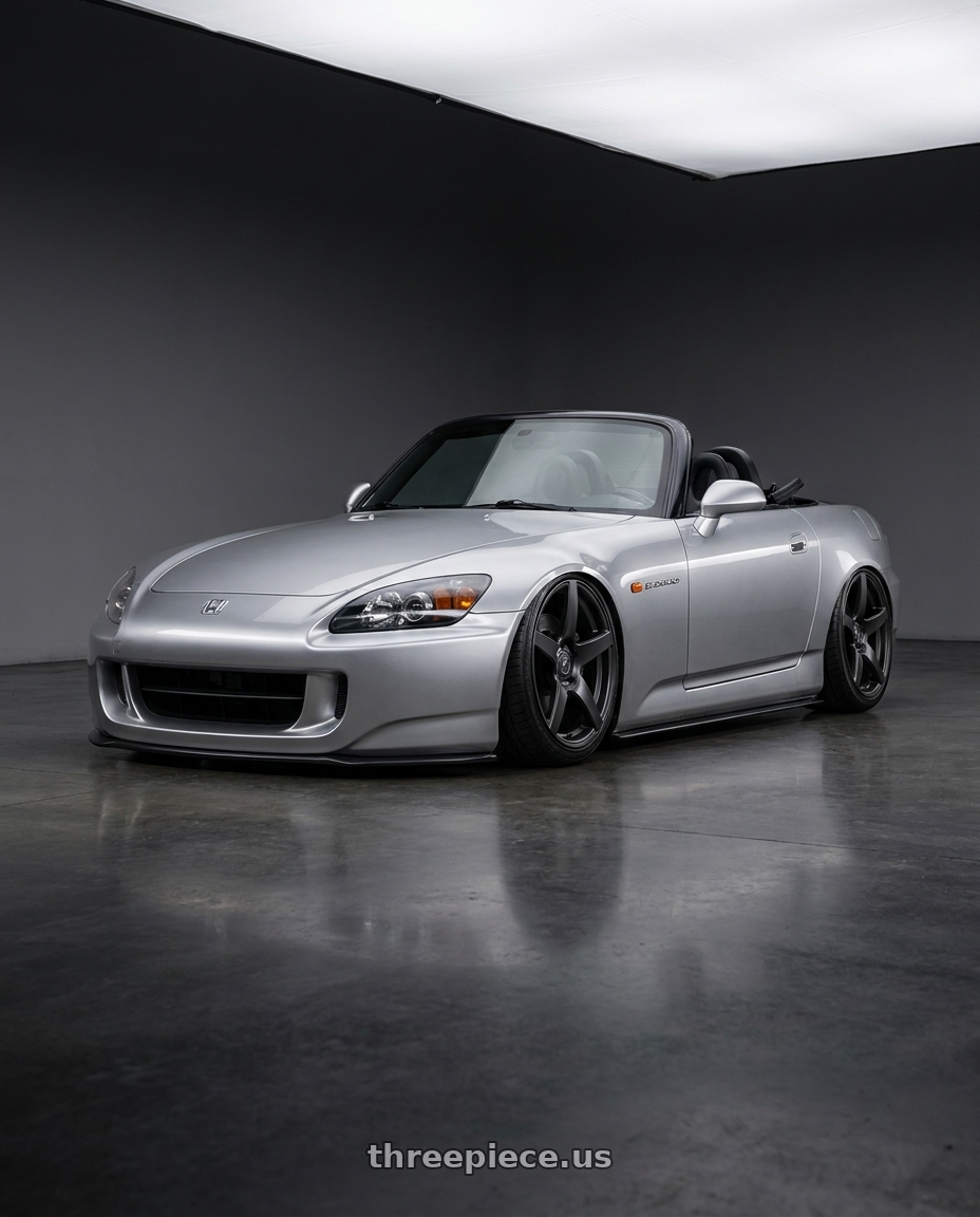 2009 Honda S2000 with Forgestar CF5 5x114.3 18x10 +42 Satin Black wheels