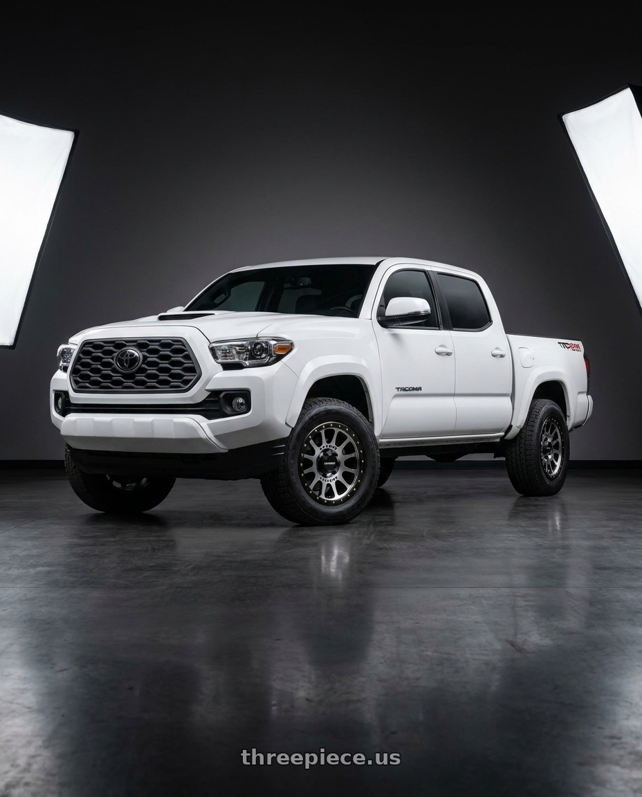 2021 Toyota Tacoma TRD Sport with Method Race Wheels 305MB NV 6x139.7 17x8.5 +0 MACHINED - MATTE BLACK LIP wheels