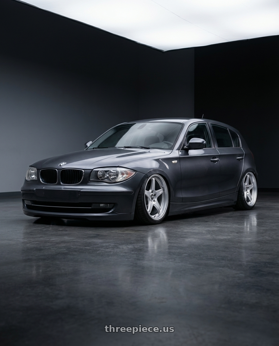 2012 BMW 1 Series E82 with ESR Wheels APEX SERIES AP5 5x120 19x9.5 +35 Hyper Silver wheels
