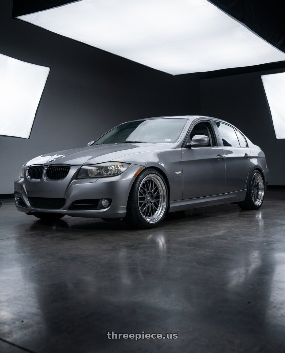 2011 bmw 328xi with ESR Wheels SR05 5x120 18x9.5 +22 Gunmetal wheels