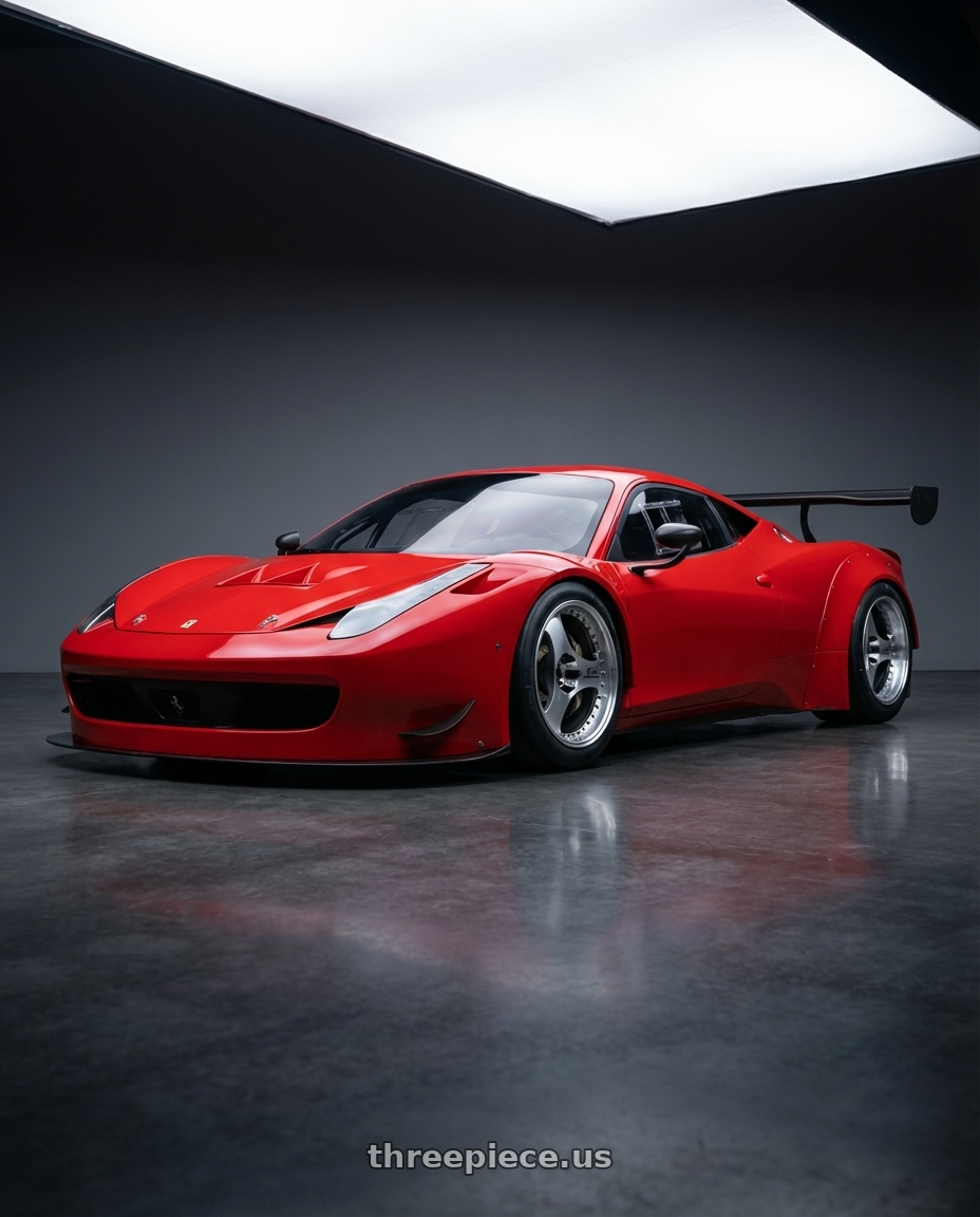 2015 Ferrari 458 GT3 with Advan Racing ONI2 PROGRESSIVE 5x114.3 20x9.0 +39 MACHINING & DIAMOND CUT wheels