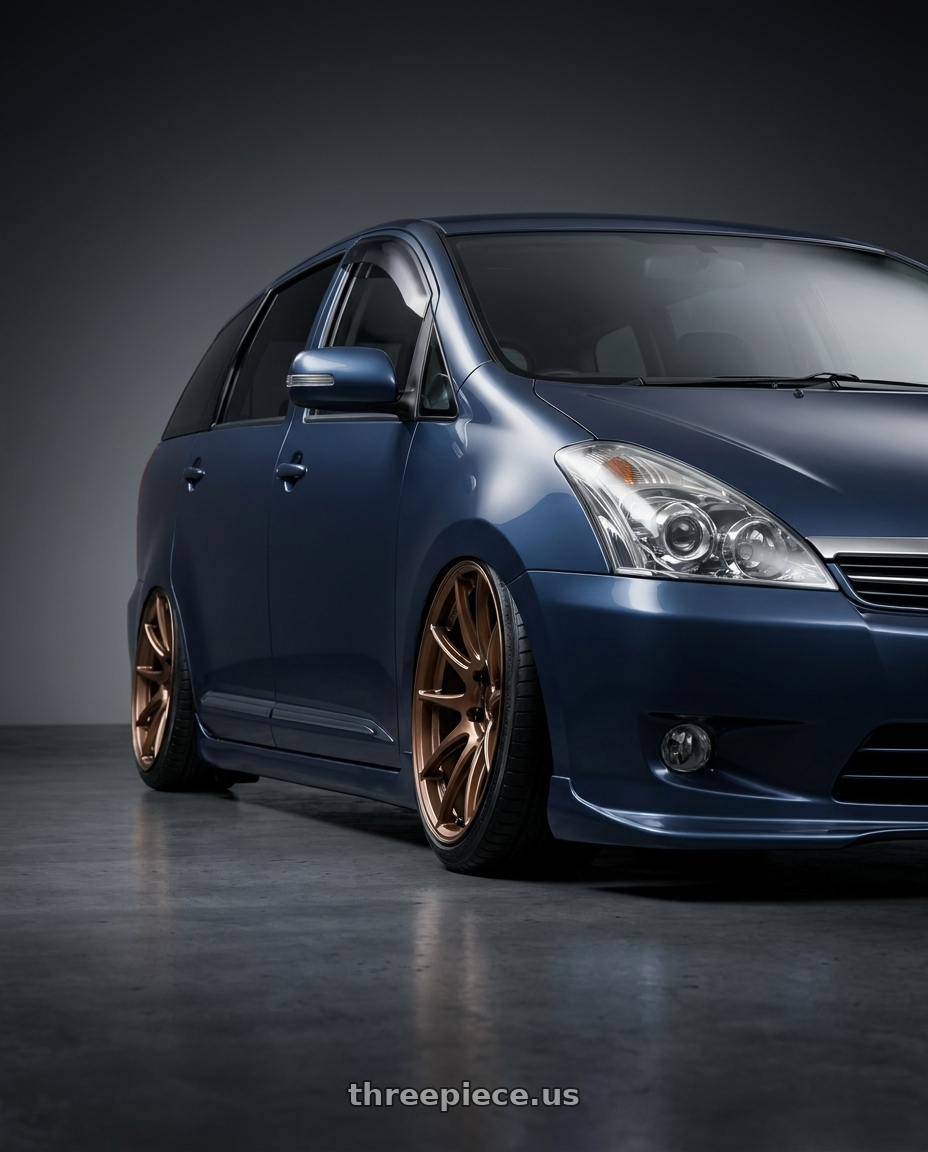2012 Toyota Wish with WORK Emotion CR Shigoku 5x114.3 19x8.5 +30 Armed Titanium AMG wheels