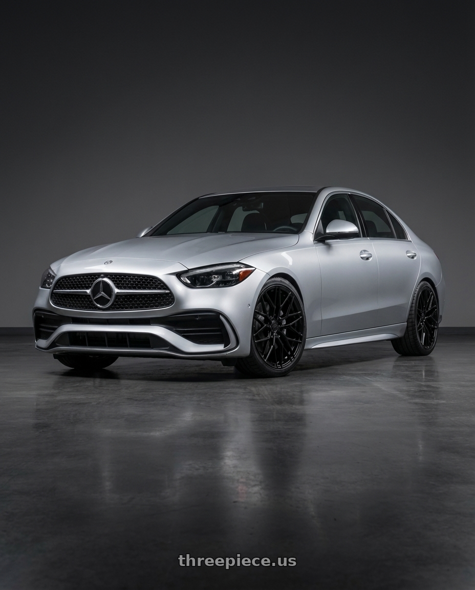 2022 Mercedes-Benz C-Class W206 with Avant Garde Wheels M520R 5X112 19x9.5 +40 Gloss Black wheels