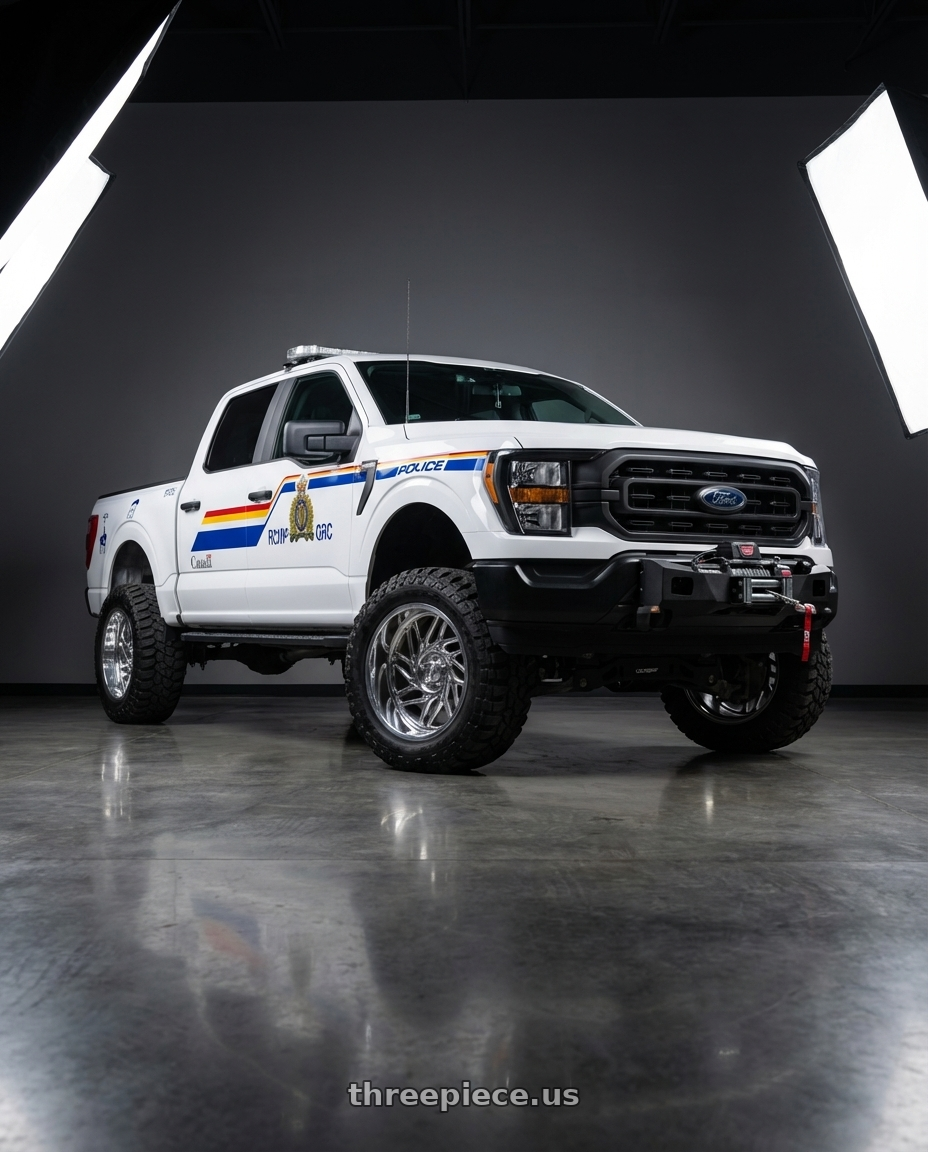 2023 ford f150 with Carolina Forged Asheville 5x135 20x9 0 High Polish wheels