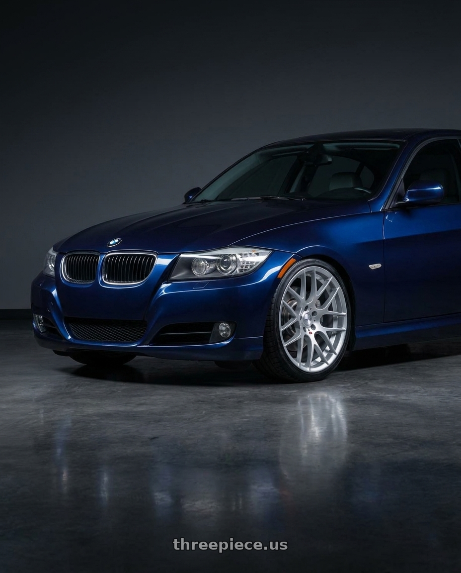 2011 bmw 335d with Avant Garde Wheels M359 5X120 18x9.5 +33 Hyper Silver wheels