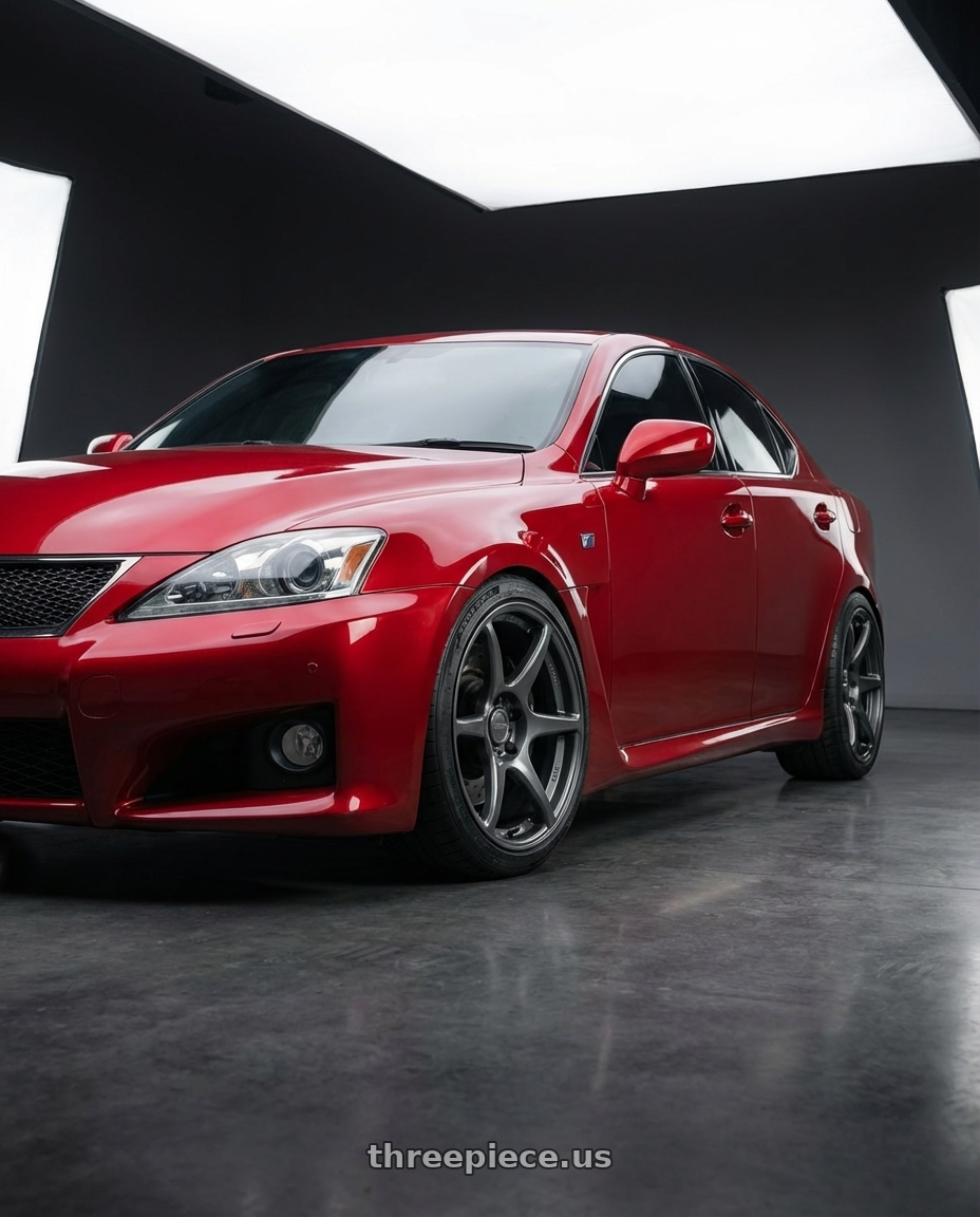 2012 Lexus IS-F with Kansei K11G Tandem 5x114.3 19x9.5 12 Gunmetal wheels