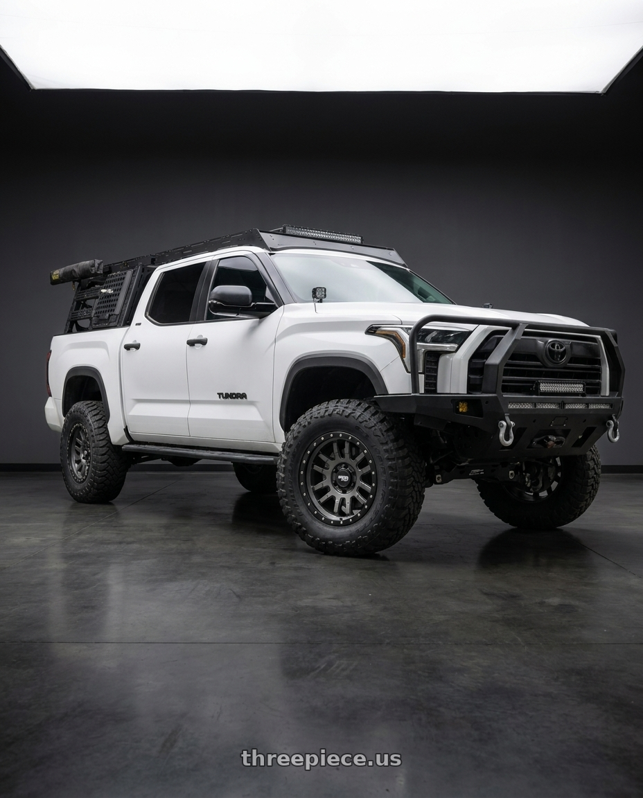 2025 Toyota Tundra SR5 with Dirty Life Canyon Pro 9309 6x139.7 17x9+0 Satin Graphite/Black Lip wheels