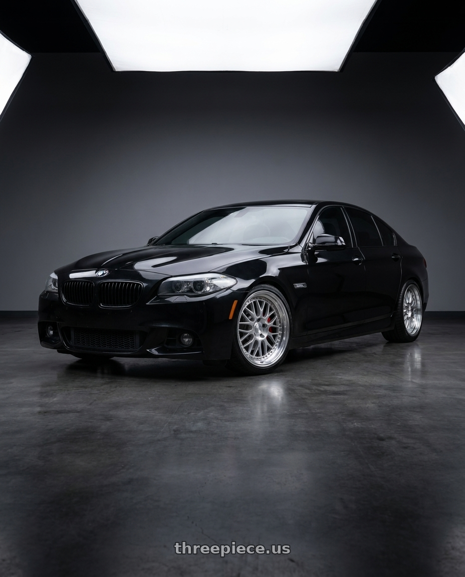 2012 bmw 550ixdrive with ESR Wheels SR SERIES SR01 5x120 19x8.5 +30 Hyper Silver wheels