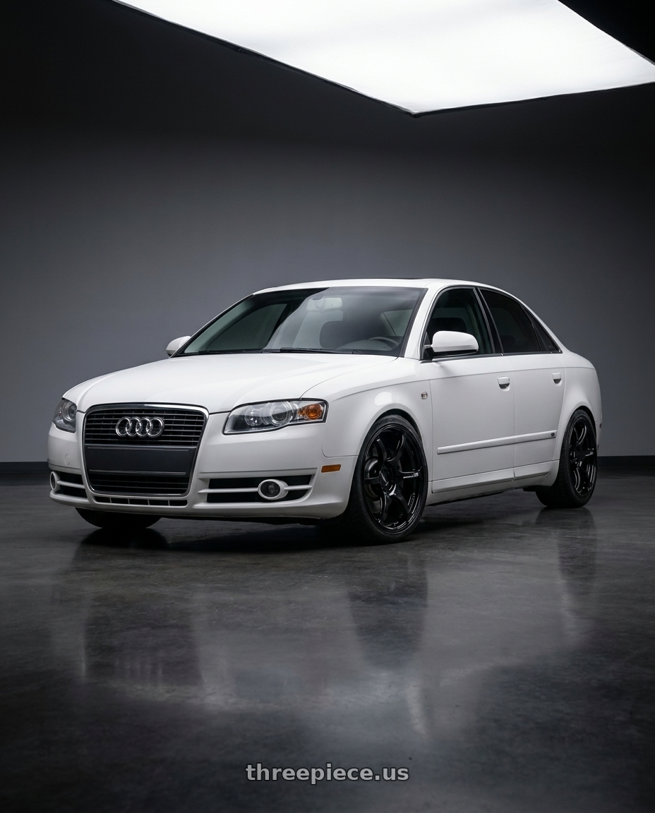 2010 Audi A4 B7 with Advan RGIII 5x112 18x8+50 Gloss Black wheels